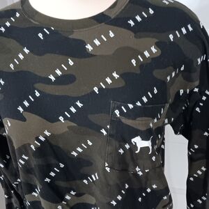 Victoria's Secret PINK Camo Long Sleeve Shirt